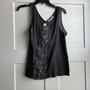 Maurices - Gray Tank with black detail on front - Women's Medium